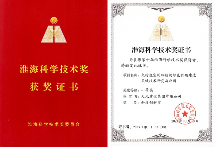 集團一項科技成果榮獲淮海科學技術獎一等獎(圖1)